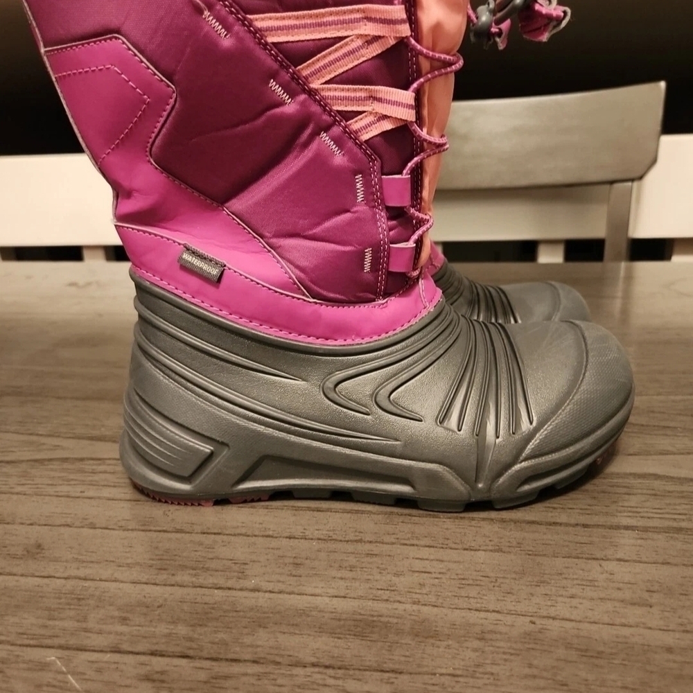 Merrell Kids Pink and Gray Rain & Snow Boots
